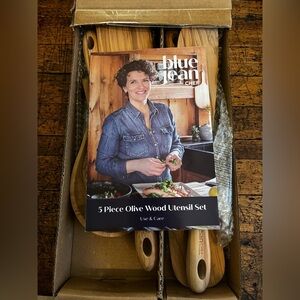 Blue Jean Chef 5-Piece Wooden Utensil Set